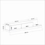 Hanah Home Soporte para TV Major - Travertino, Anthracite